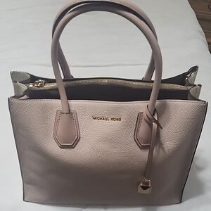 Michael Kors Blush Satchel with Gold Accents